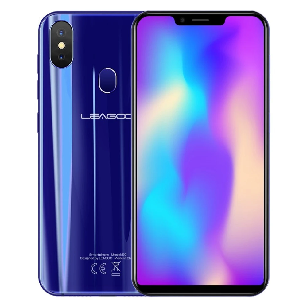 Leagoo S9 4 аппарат не привязан к оператору сотовой связи U форма мобильный телефон Android 8,1 MTK6750 Octa Core 5,8" HD+ ips 4 Гб Оперативная память 32 GB Встроенная память 13.0MP, определение отпечатка пальца