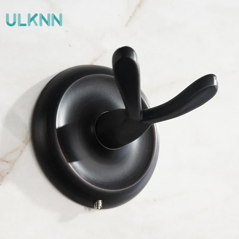 Creative Singer Hanging Hook Behind The Door Perforation Free Black Hook Hardware Bathroom Hook