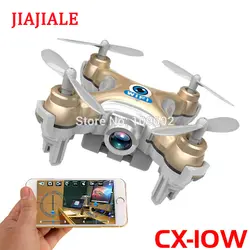 Бесплатная доставка Радиоуправляемый Дрон Cheerson CX-10W CX10W мини WI-FI FPV Quadcopter 6 оси 2,4 г 4CH с 0.3MP HD камера вертолеты игрушки подарки