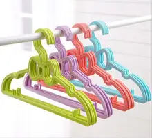 20pcs lot 30cm New Baby bowknot hanger child hangers plastic kids clothes font b racks b