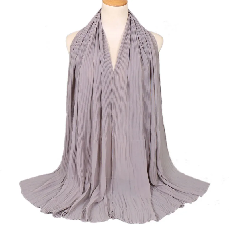 Женский шифоновый хиджаб, шали, шали, мусульманские тюрбаны, шали, длинные шарфы, 180*85 см, 10 шт./лот - Цвет: 14