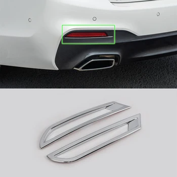 

For Sport Mode! Car Accessories ABS Chrome Rear Fog Light Fog Lamp Cover Trim For BMW 5 Series 2017 Car Styling