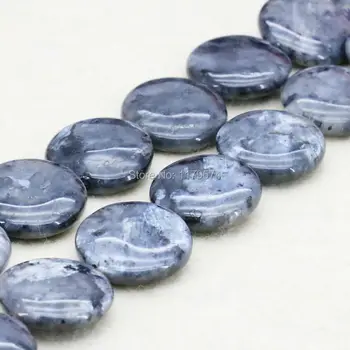 

High Quality Accessories Gray ShimmerStone Round Beads Crafts Fitting Loose Stones DIY Jewelry Making Jaspe 15inch 20mm