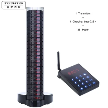 

OEM Service Queuing Management System Waterproof Buzzer Pager For Chain Restaurant Video Demo CE FCC Full water-proof FM 3000m