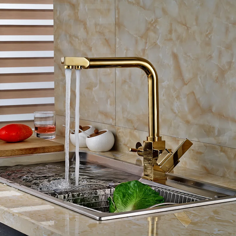 

Luxury Kitchen Sink Water Pure Water Kitchen Mixer Faucet 2 Functions Hot and Cold Water Kitchen Mixer Taps