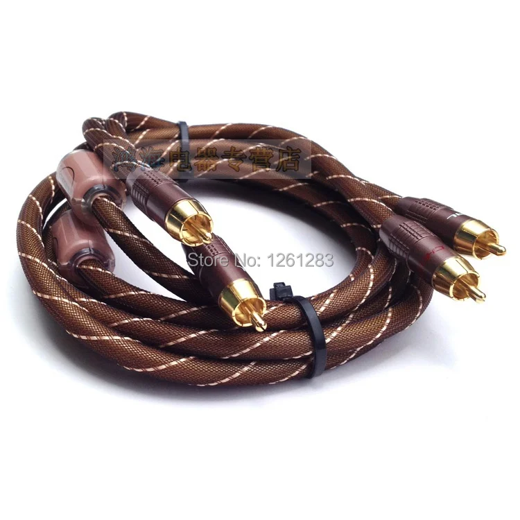 

Original Choseal Q845 1.5m Hifi Auido cable 4N OFC 5FT TWO BY TWO high quality audio line