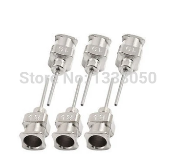 

6 Pcs Stainless Steel 0 53mm Inner Dia 19ga Dispenser Needles Tips