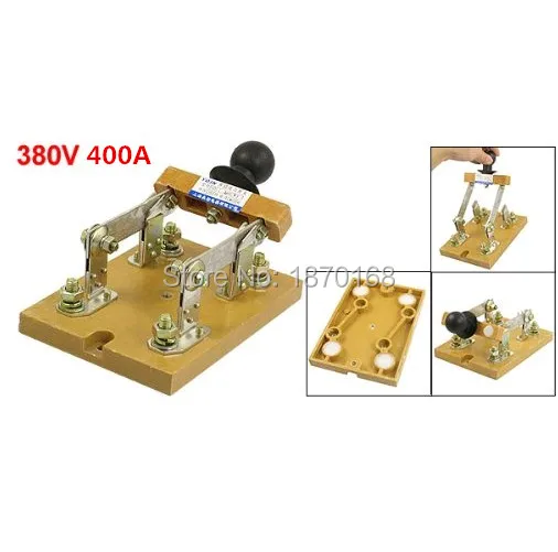 HD11-400/28 380В 400А двухполюсный электрический тормоз безопасности нож переключатель