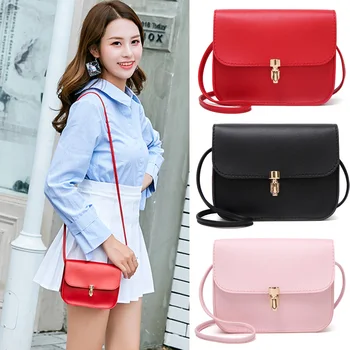 

Women Bullet Lock Small Mobile Phone Shoulder Bag Messenger Crossbody Bags Handbag New