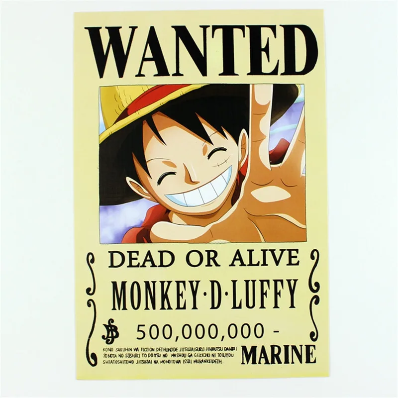 One piece wanted poster template One piece wanted poster template