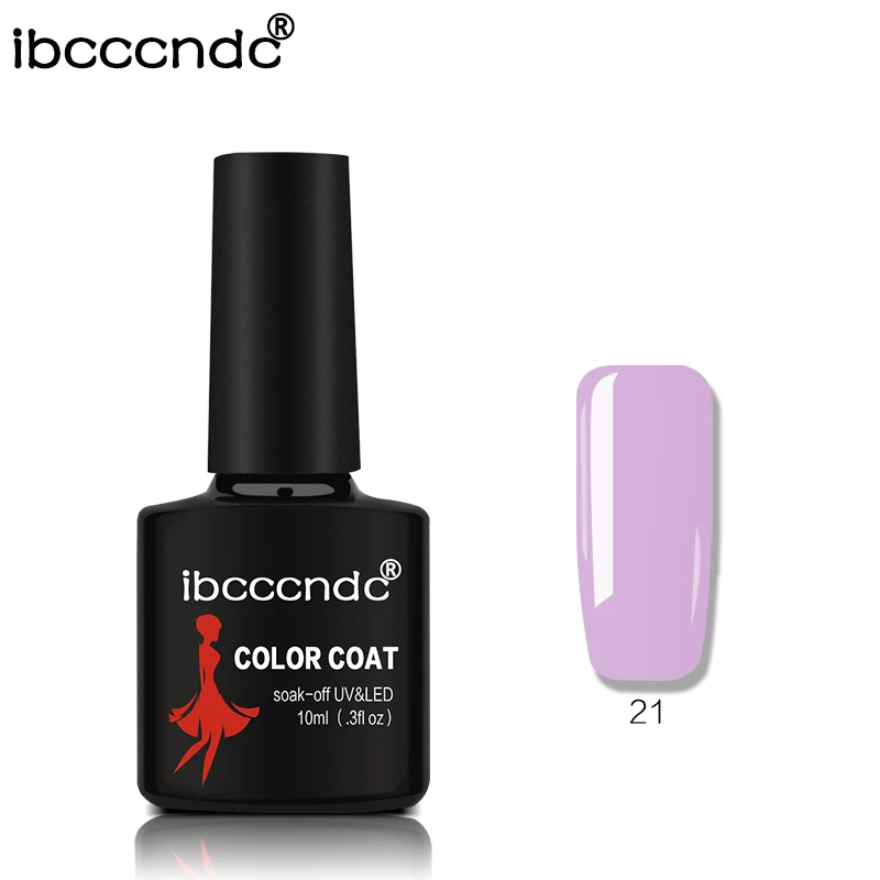 IBCCCNDC 10 мл гель УФ грунтовка для ногтей Базовое покрытие 80 цветов лак для ногтей Полупостоянный УФ лак для ногтей праймер для ногтей верхнее и Базовое покрытие - Цвет: 21