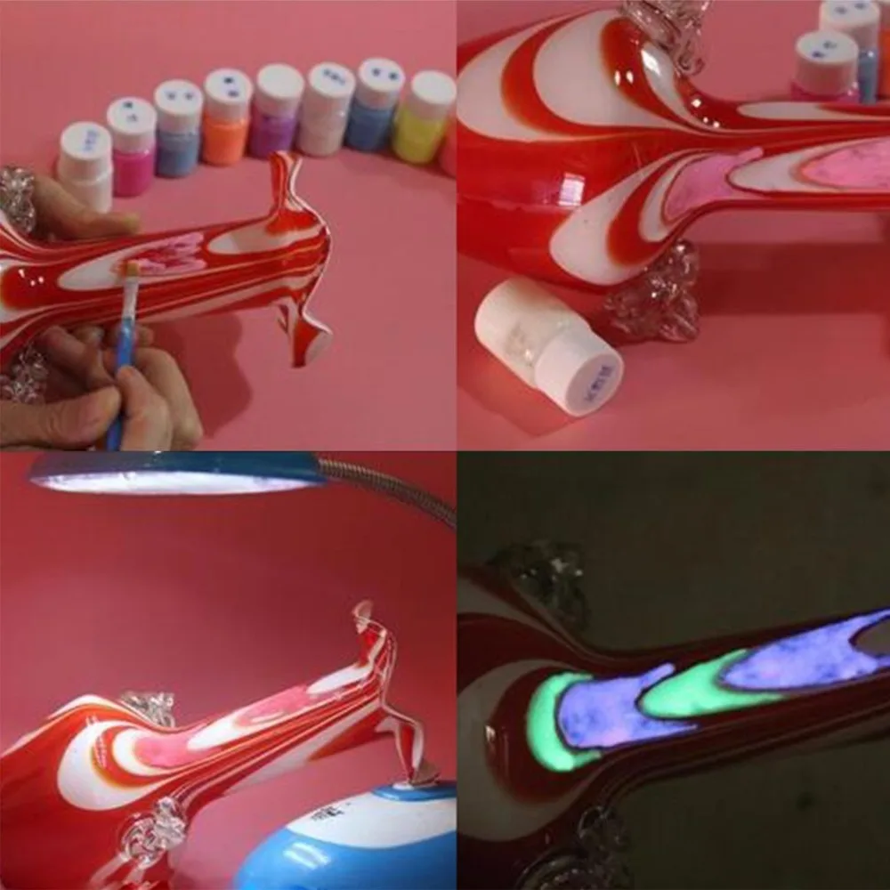 

13 Color DIY Top Eco Non-toxic Odor Free Waterproof Graffiti Paint Luminous Acrylic Glow in The Dark Pigment Party Walls Hot