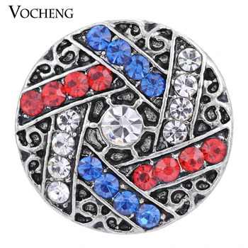 

Vocheng Snap Charm Filled Crystal 3 Colors 18mm Button Jewelry Vn-982