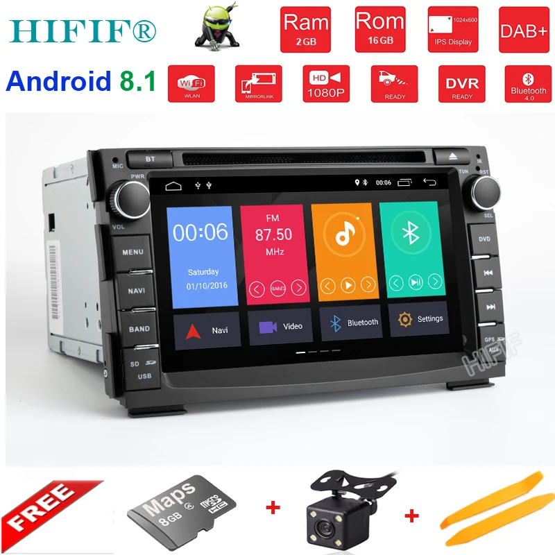

IPS HD DSP Car DVD player GPS navigation for Kia Ceed 2010-2012 KIA Venga 2010-2016 2 din radio stereo unit Android8.1 2GB+16GB