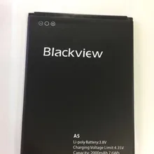 Новая Оригинальная батарея Blackview A5 батарея 2000 мАч резервная батарея Замена для Blackview A5 смартфон