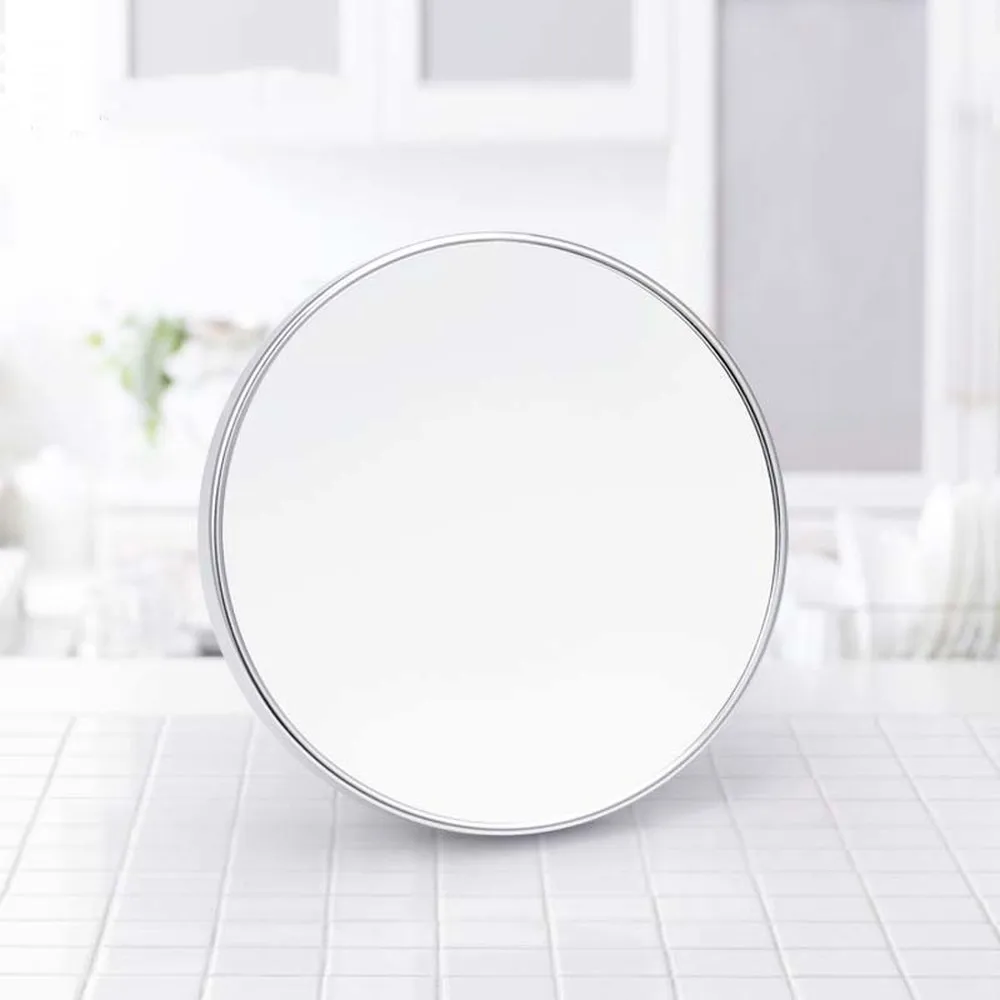 Часы с чашкой на присоске для ванной зеркало для макияжа настенная присоска металлическая для бритья зеркало для бритья настенное зеркало для ванной без ногтей отверстие LO611351