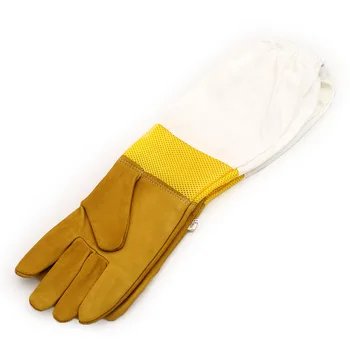 

A Pair of Protective Beekeeping Gloves Goatskin Bee Keeping Vented with Sleeves beekeeping equipment and tools