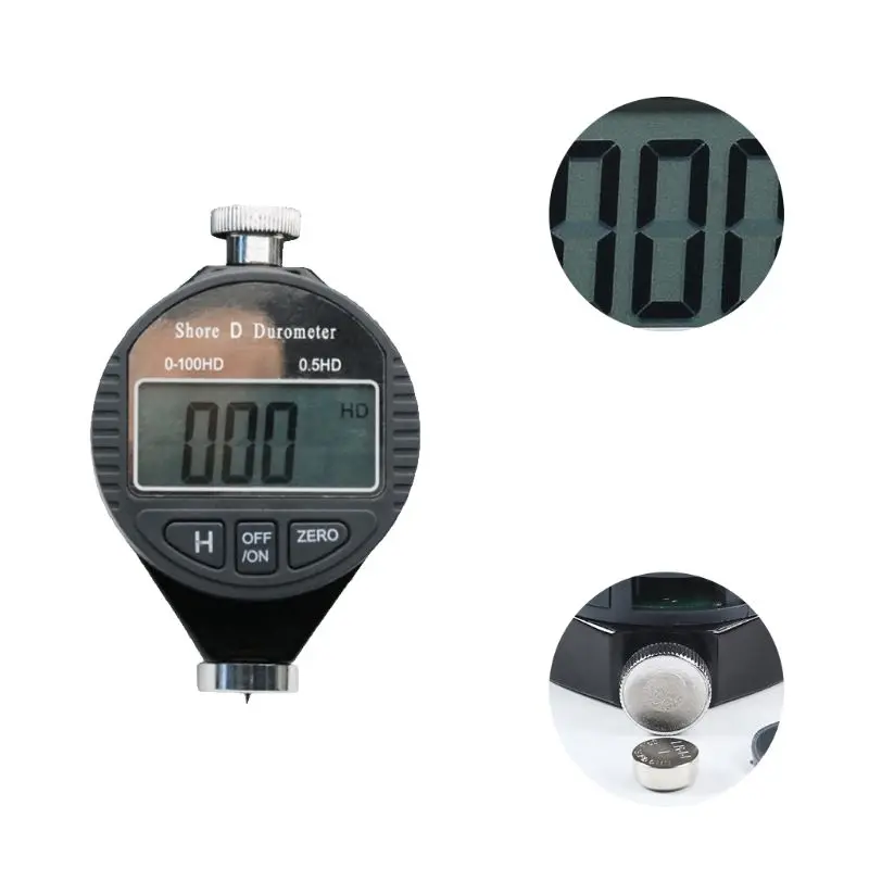 Цифровой тестер твердости lcd дюрометр 0-100HA Shore C D метр для резиновой пластиковой кожи мульти-смола мульти-смазка