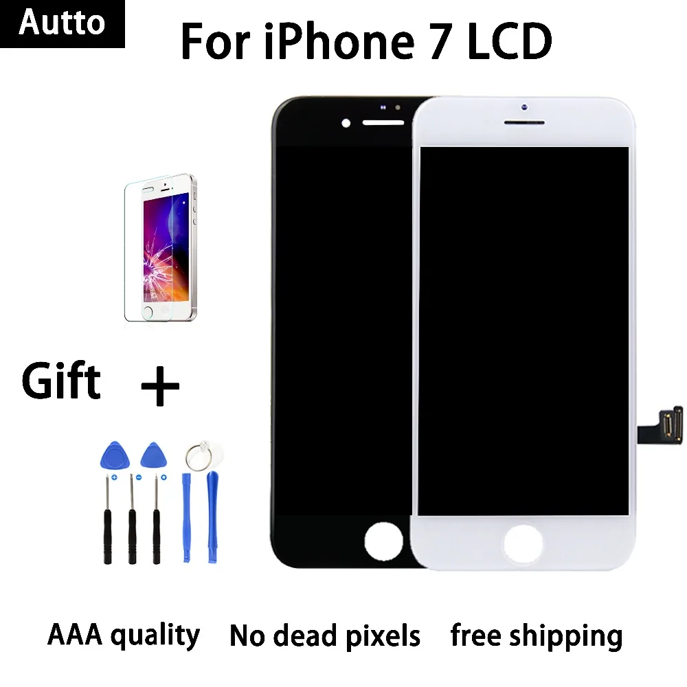 Achat Qualité AAA Pour l iphone 5 S 7G 7 Plus 8G 8 Plus écran tactile lcd remplacement d écran pantalla Bonne 3D tactile bateau libre