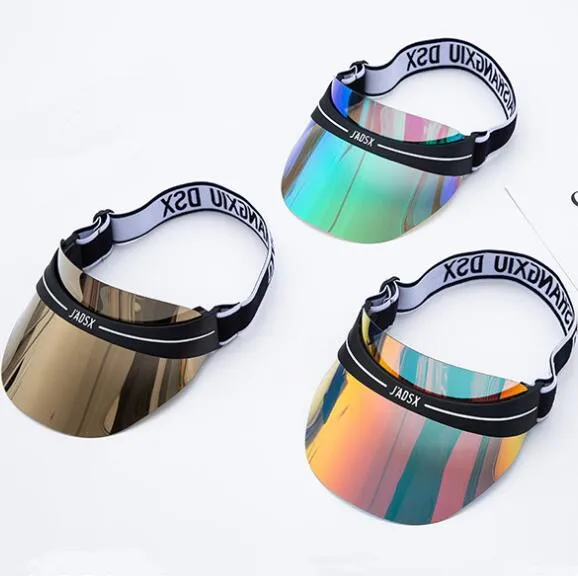 

Factory direct 2019 new women/men sun protection sunshade transparent top top wild color fashion UV protection travel sun hat