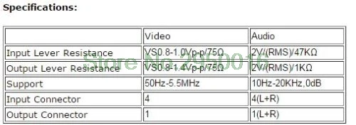 4 порта вход 1 выход Видео Аудио AV RCA Переключатель Селектор коробка Высокое качество C26