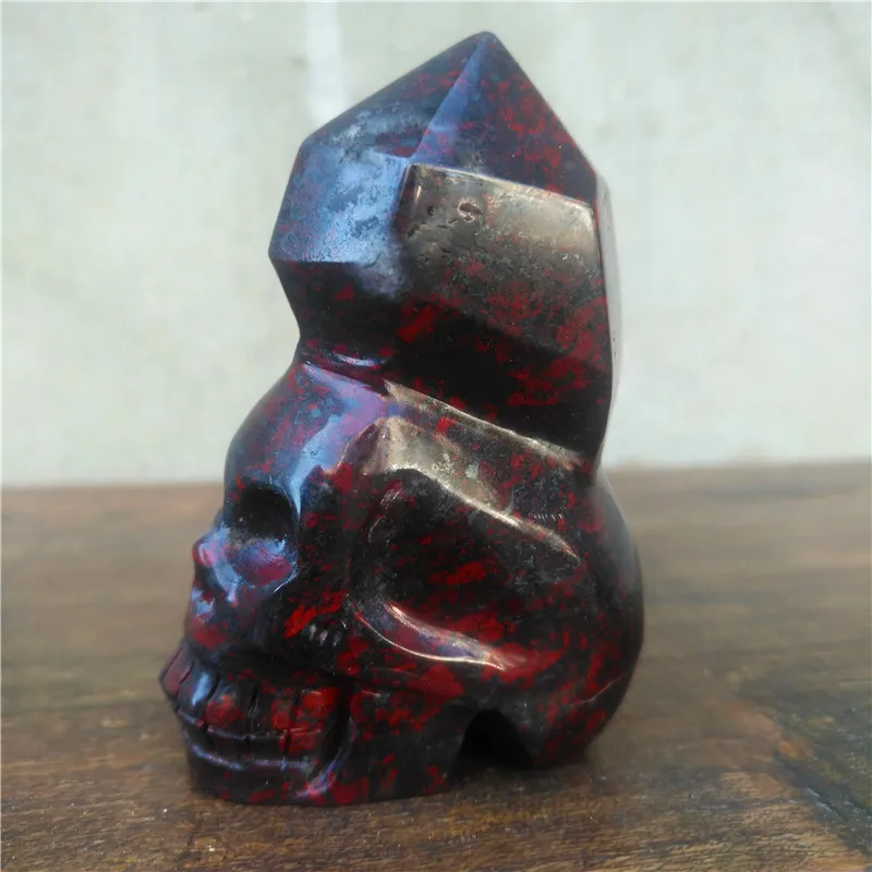 

NATURAL bloodstone Crystal Skull