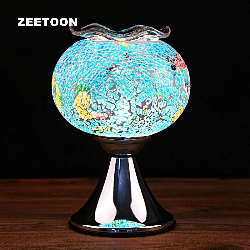 220V Electricity Essential Oil Lamp Perfume Diffuser SPA Glass Incense