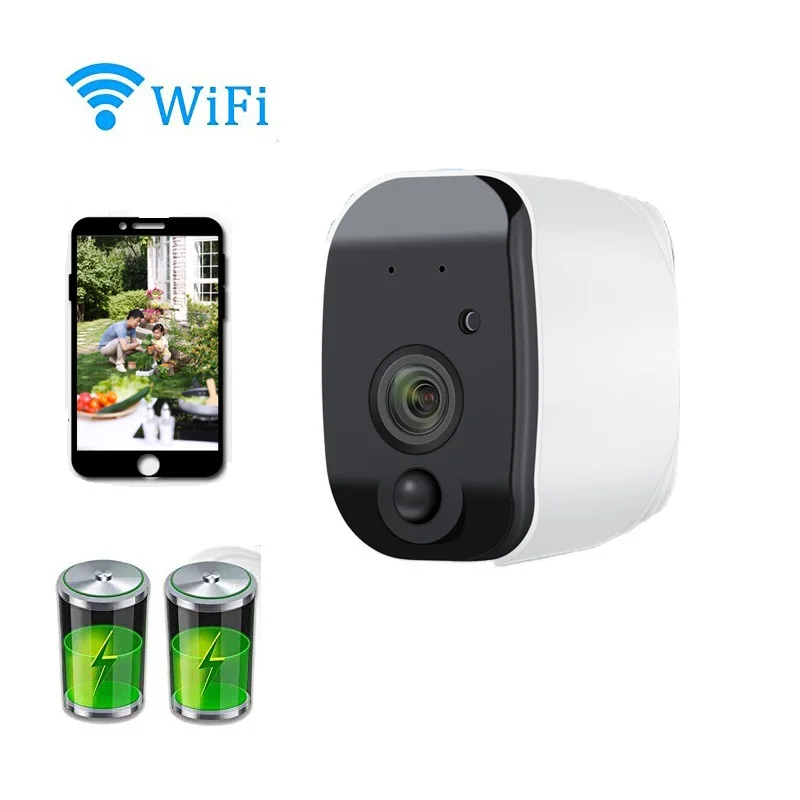 

Wouwon 100% Wire-Free Included Battery IP Camera Outdoor Wireless Waterproof Security WiFi Camera CCTV Alarm Picture iCSee APP