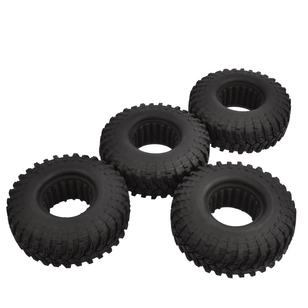 

4pcs RC Crawler 114mm Tires with Foam Inset for 1/10 Scale Axial SCX10 D90 CC10 Tamiya