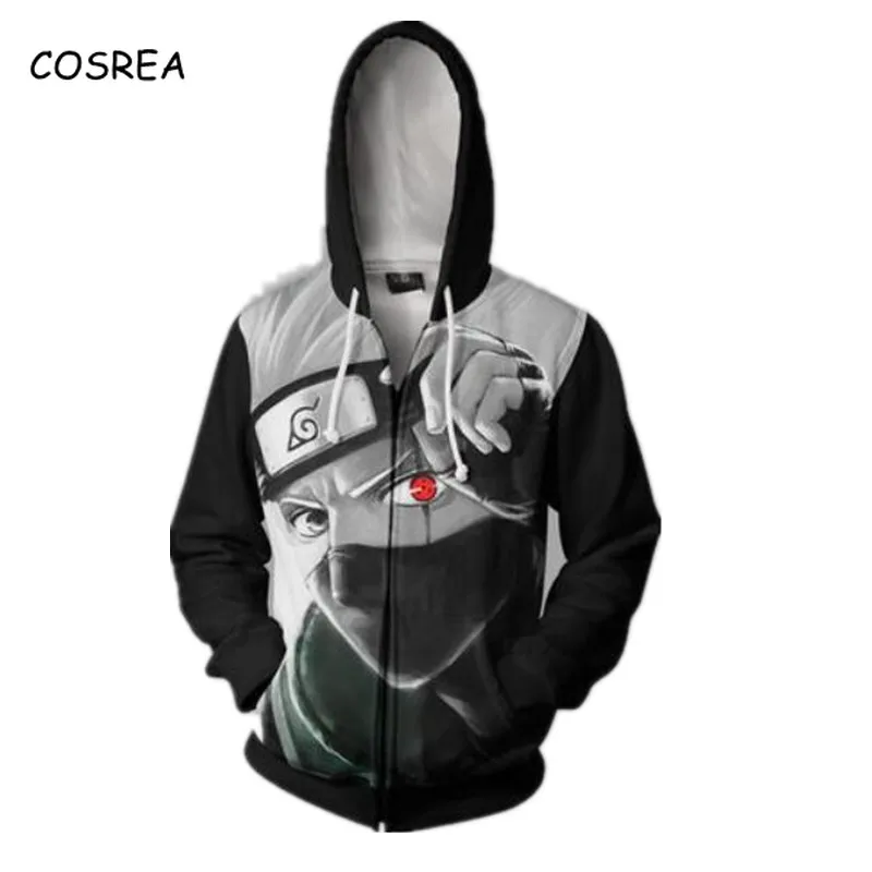 

Anime Naruto Hoodie Hokage Uzumaki Naruto Uchiha Sasuke Kakashi Hatake Costume Ootutuki Zipper Coat Tops Thin Hoodies Sweatshirt