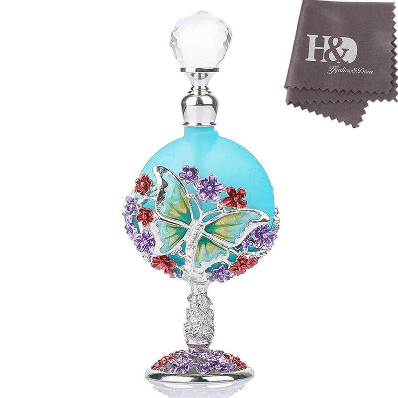 Buy H&D 7ml Antique Empty Decorative Glass Perfume