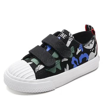

BEI Kids Canvas Shoes Camouflage Boys New Design Footwear Sport Sneakers For Girls Breathable Board Shoe Child Dunk Skateboard