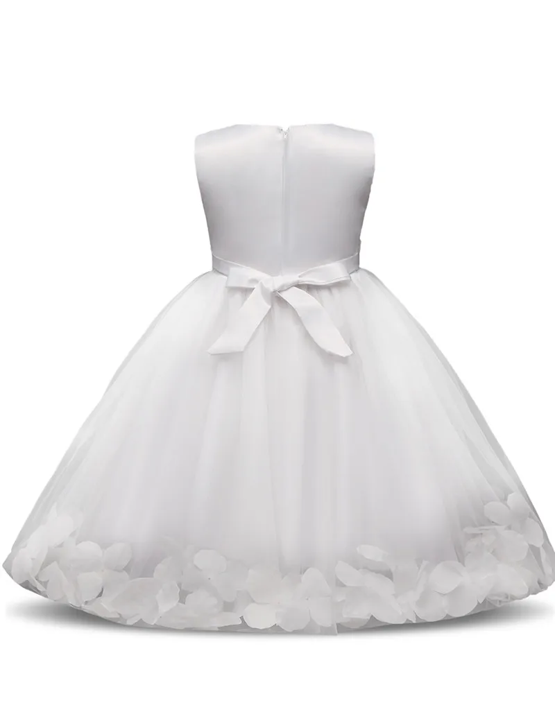 Платье с цветочным узором для девочек летняя одежда г. Свадебные платья с вуалью для маленьких девочек Детская праздничная одежда, костюм для девочек, детская одежда