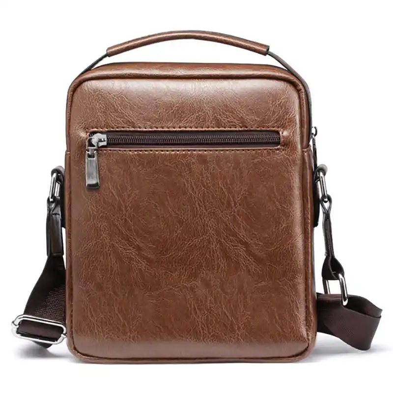 mens leather tote bag with zipper