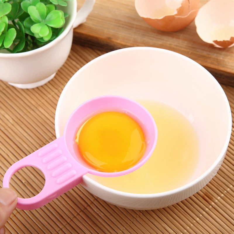 Карамельный цвет дозатор яиц выпечки инструменты для яиц еда класс 1 шт. яйцо белый сепаратор короткая ручка Творческий