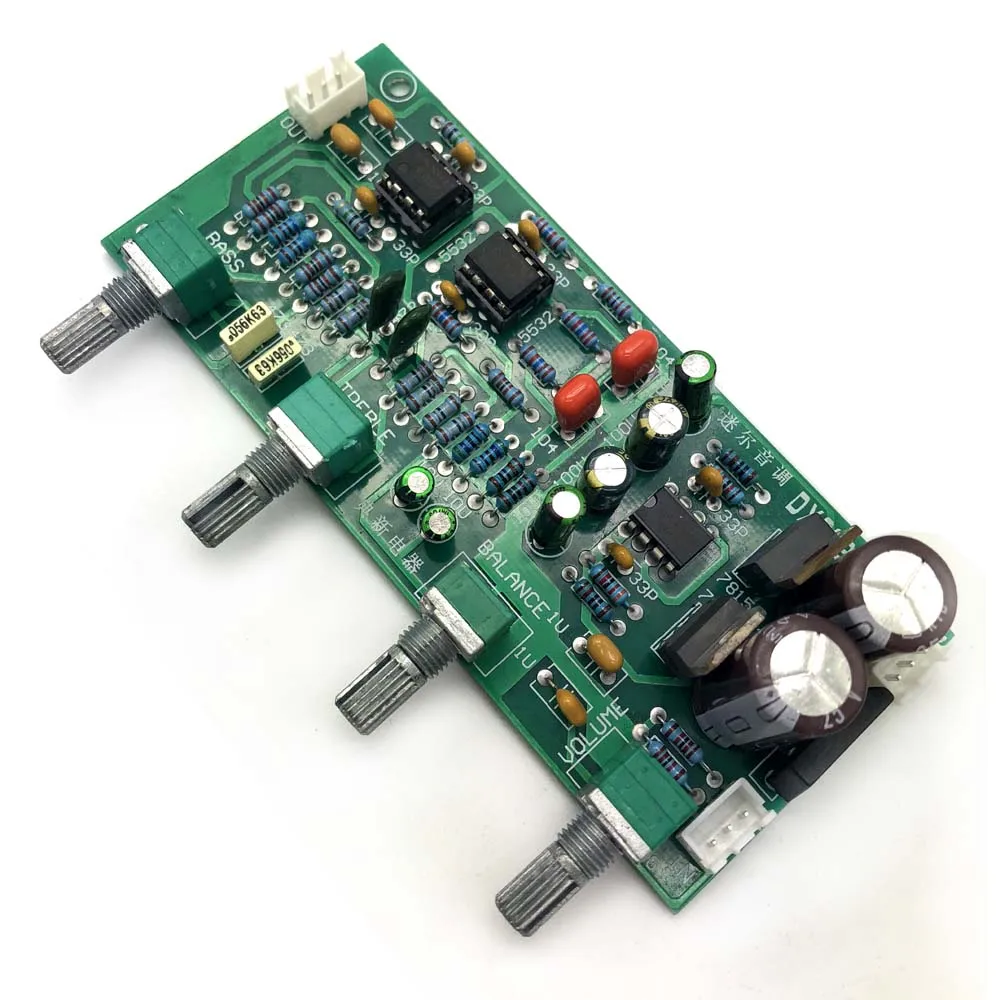 NE5532 HIFI Двойной AC 12 V 15 усилитель тона аудио Плата с тройным басом Регулировка