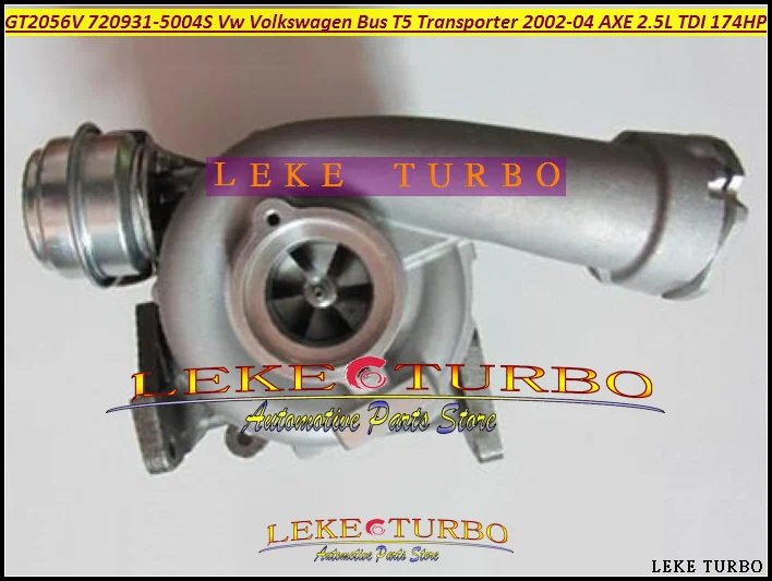 GTA2056V 720931-5004S 720931 Turbo Turbocharger For VW Volkswagen Commercial Bus T5 Transporter 2002-04 AXE 2.5L TDI 174HP