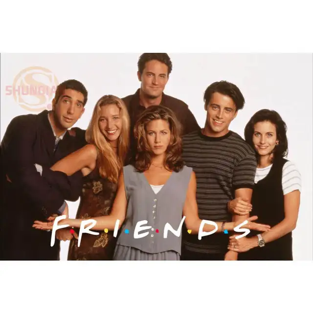 Friends TV Show Poster Print Silk Fabric Print Poster Cloth Fabric Wall
