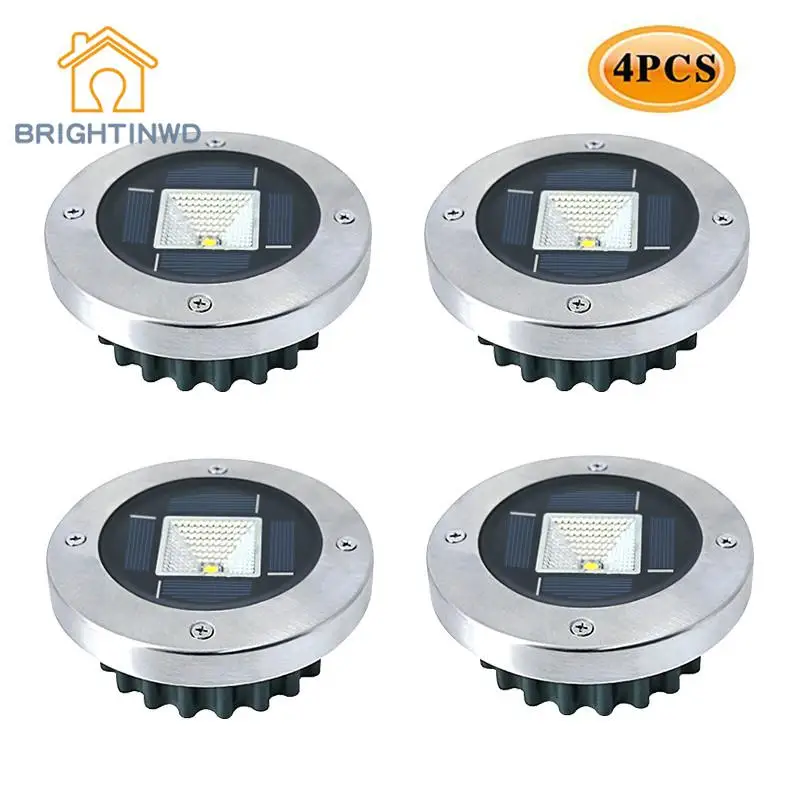 Goede LED Solar Dekverlichting Dock Licht Stap Road Path Lamp Waterdichte Beveiliging Waarschuwing Oprit Verlichting Voor Outdoor Hek Patio Yard