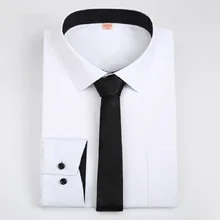 Новое поступление года Дизайн Для мужчин с длинным рукавом Slim Fit Сорочки выходные для мужчин Формальная работа низкая цена мужской Повседневное в деловом стиле Рубашки для мальчиков