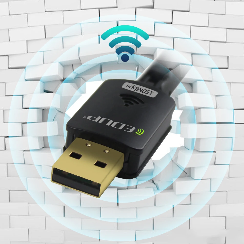 EDUP WiFi USB адаптер 802.11n 150Mbps 2,4 Ghz MT7601 беспроводной USB адаптер 6dBi антенна WiFi приемник для ПК ноутбука