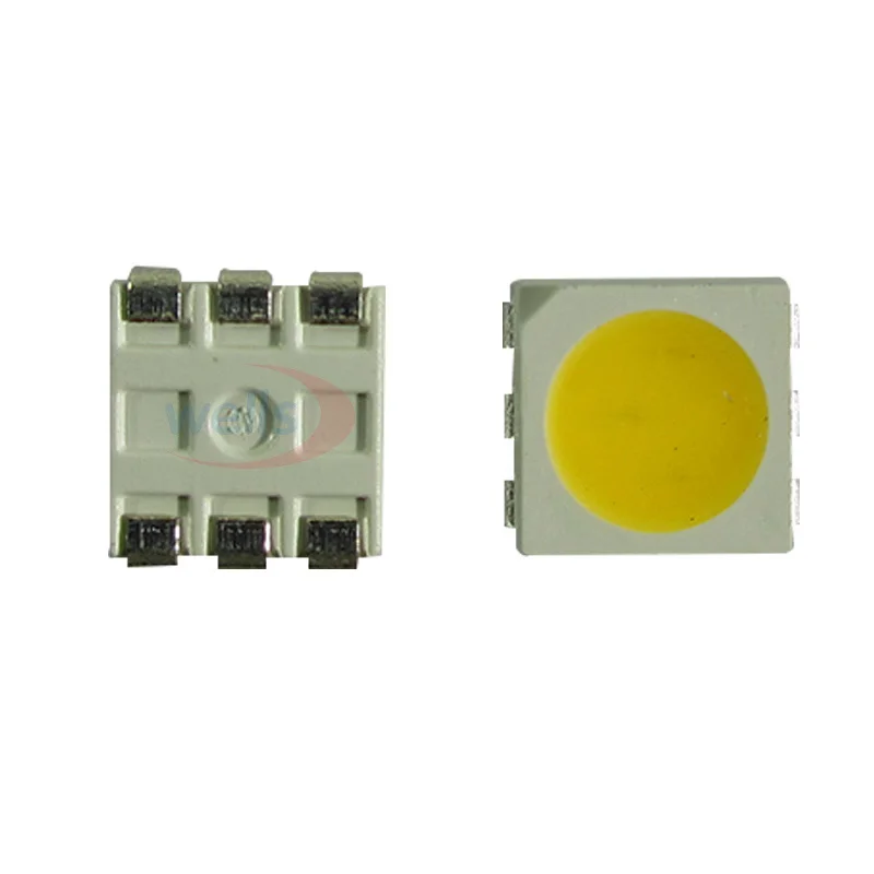 PLCC-6 шт. 5050 1000 SMD 3-CHIPS белый/теплый белый светодио дный/RGB светодиодный чип 10000mсветодио дный CD светодиодные лампы бусины