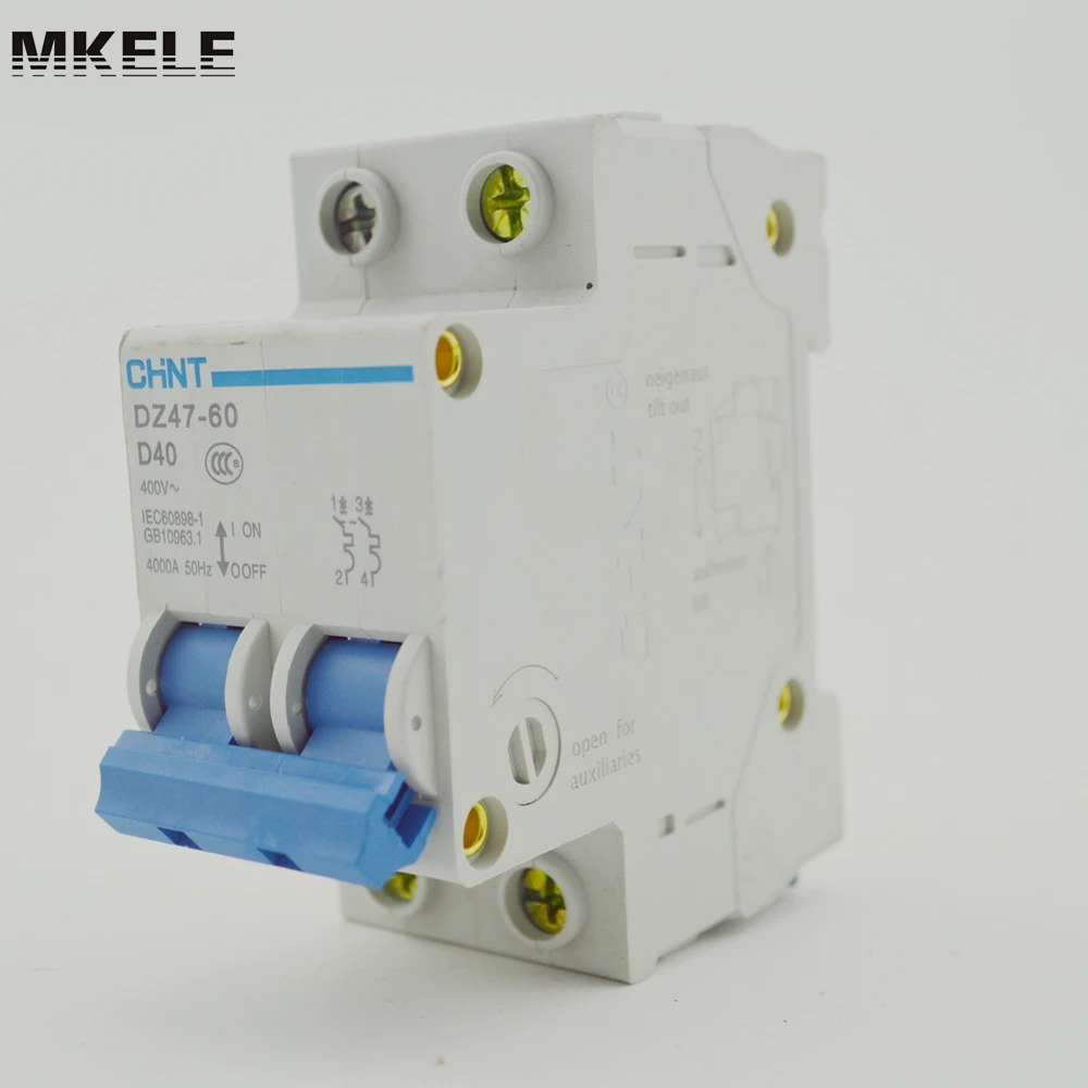 

Original new 100% Chint air switch GFCI 2P40A home empty open air switch Miniature Circuit Breaker DZ47-60 2P D40