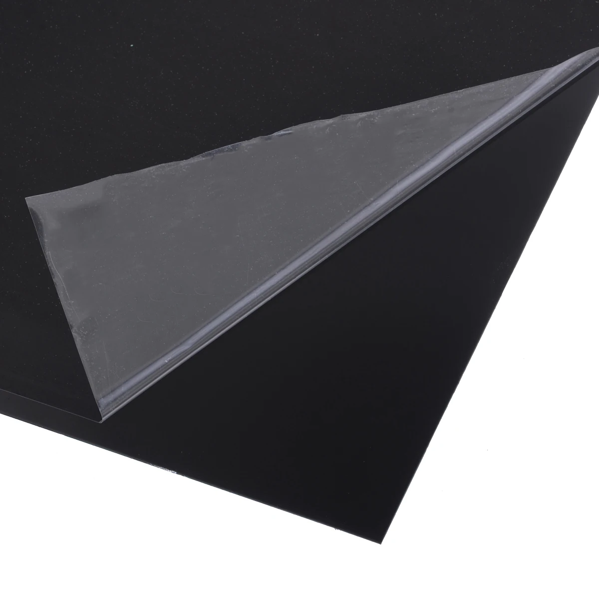 1 Piece 300*300*0.5mm Flat Square Black ABS Plastic Sheet For Car Audio Installation Flexible Smooth Back