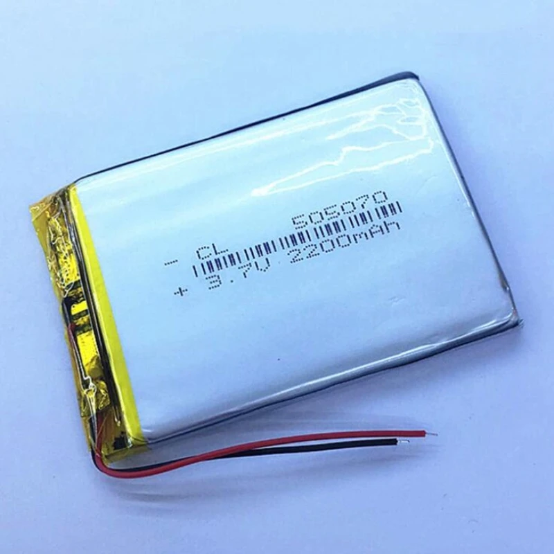 New Tablet Battery 3.7v Lithium Polymer Battery 505070 055070 2200mah ...