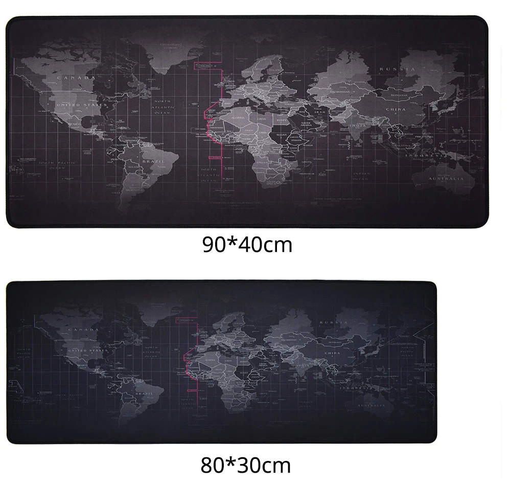 Большой игровой коврик для мыши карта мира коврик для мыши запирающийся край для геймера с Fours размер для ноутбука ПК коврик с рисунком из аниме резиновый нескользящий коврик