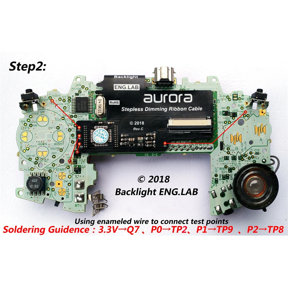 For GBA Backlight Screen 2018 Stepless Dimming Plate Free Pleating Adapter LCD Backlight Kit Game Console Accessory For GBA Backlight Screen 2018 Stepless Dimming Plate Free Pleating Adapter LCD Backlight Kit Game Console Accessory
