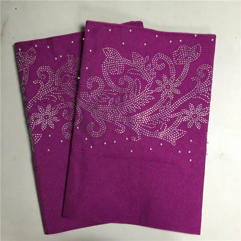 Дизайн моды в нигерийском стиле ASO OKE геле с вышивкой бисером камнями высокого качественные шарфы ткань 2 шт/комплект-AH30