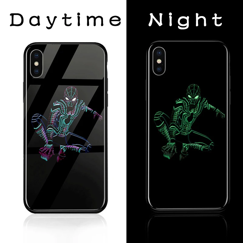 Ciciber Marvel DC для iphone X XR XS MAX стеклянный чехол s задняя крышка для iphone 11 Pro Max 8 7 6 6S Plus чехол Coque Venom Железный человек - Цвет: 16
