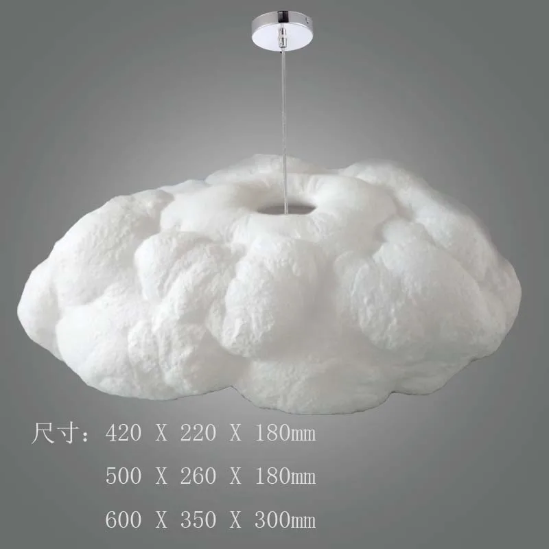 

modern art cloud Pendant Lights Creative decorative lamp lamp living room bedroom Hotel clubhouse silk cloud Pendant lamps
